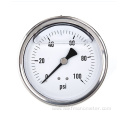 tube black steel case bottom connection pressure gauge